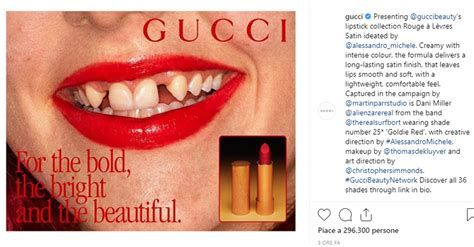 gucci campagna pubblicitaria 2019 capelli volume|Gucci lancia la linea di rossetti, il sorriso imperfetto fa scalpore.